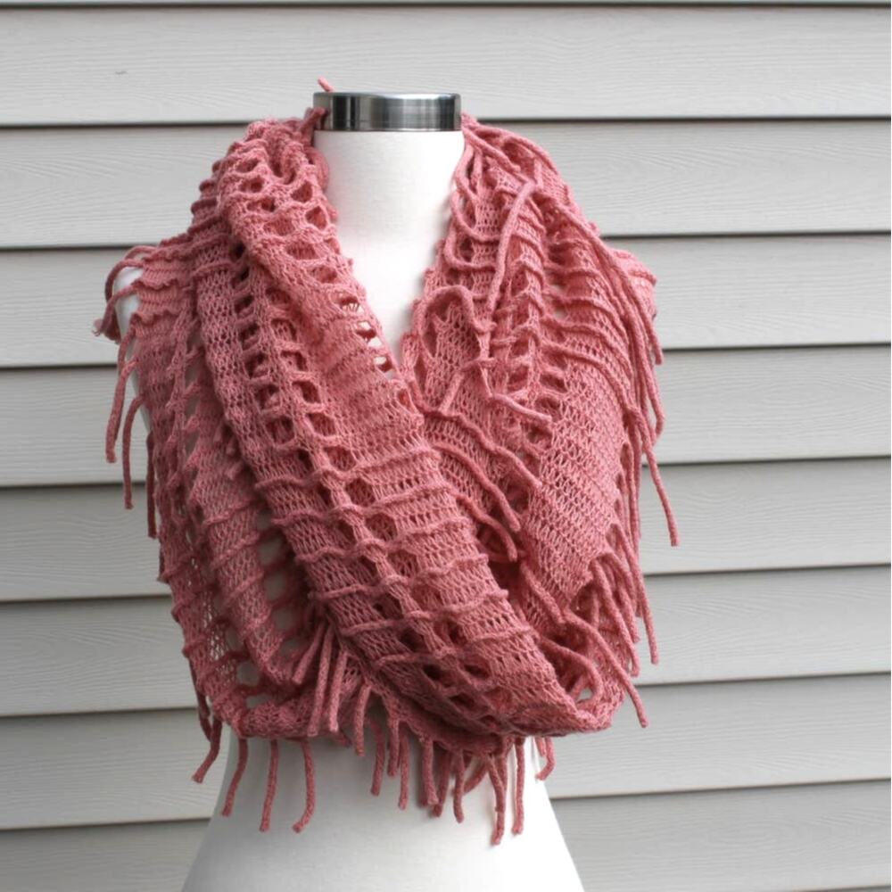 Charlotte Russe Rose Blush Infinity Scarf